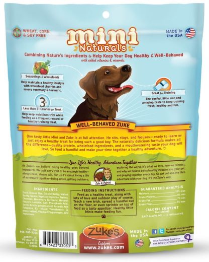 Gâterie pour chien au Canard, tendre Mini Naturals, Zuke's