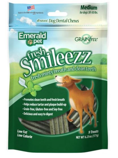 Gâterie pour chien à mâcher Fresh Smileezz, Emerald Pet