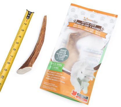 Gâterie pour chien, bois de cerf à mâcher, BRB Pets    sac 1/2lb