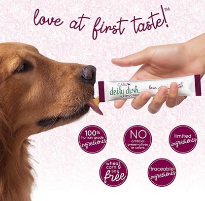 Gâterie tendre pour chien, smoothies au poulet, Caru  2oz/4 tubes