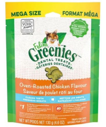 Gâterie dentaire pour chat au poulet rôti au four, Feline Greenies