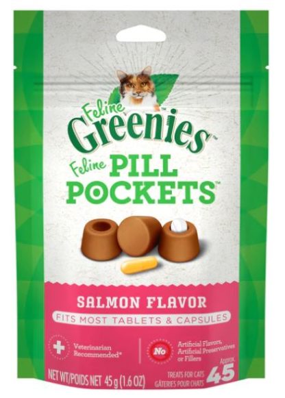 Pill Pockets au saumon pour chat, Feline Greenies