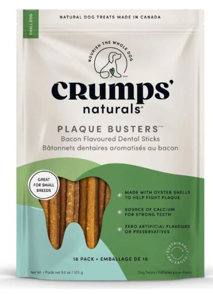 Gâterie dentaire pour chien, Crumps naturals, bacon