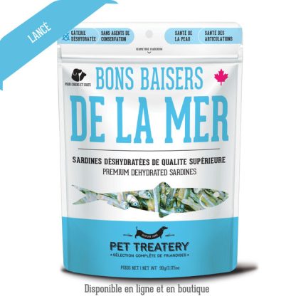 Sardines déshydratées, Pet Treatery, 90g