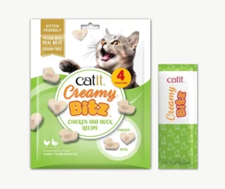 Gâteries pour chat Catit Creamy Bitz, Poulet et canard