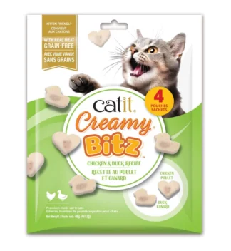 Gâteries pour chat Catit Creamy Bitz, Poulet et canard